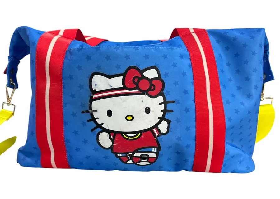 Bioworld Hello Kitty Blue Star Duffle Bag