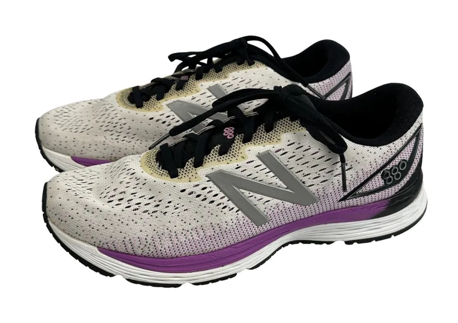New Balance 880 v9 Women's Running Shoes Sneakers White Purple Black Size 11