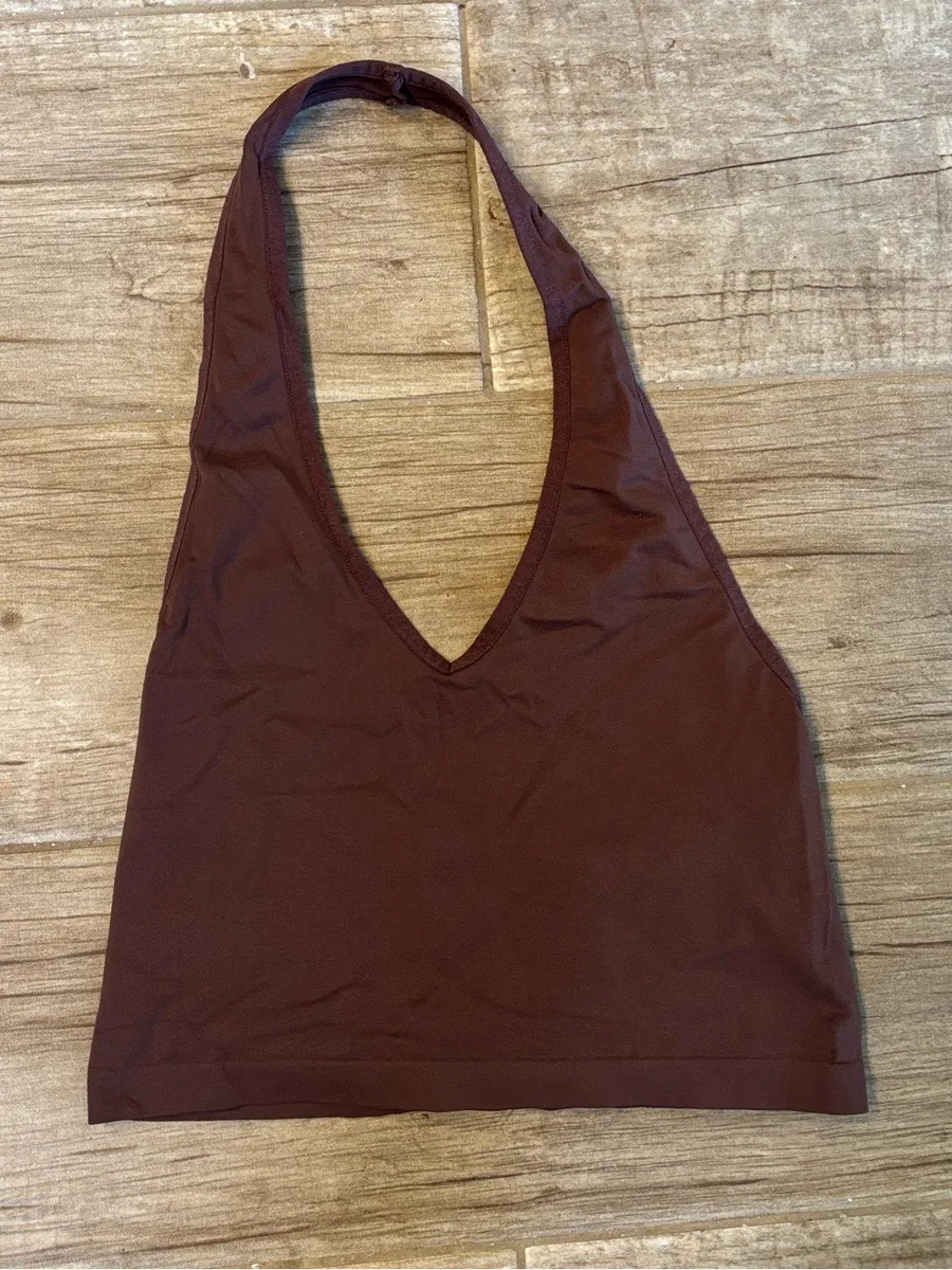 PAC cares Brown Halter Bralette Top - Women's Intimates