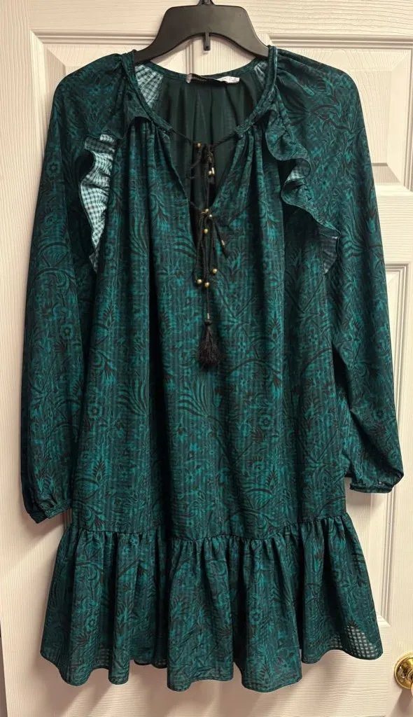 Rebecca Minkoff Floral Ruffled Mini Dress Size Medium