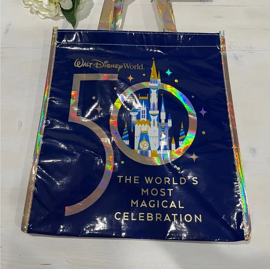 Walt Disney World 50th Anniversary Celebration Castle Tote Bag New
