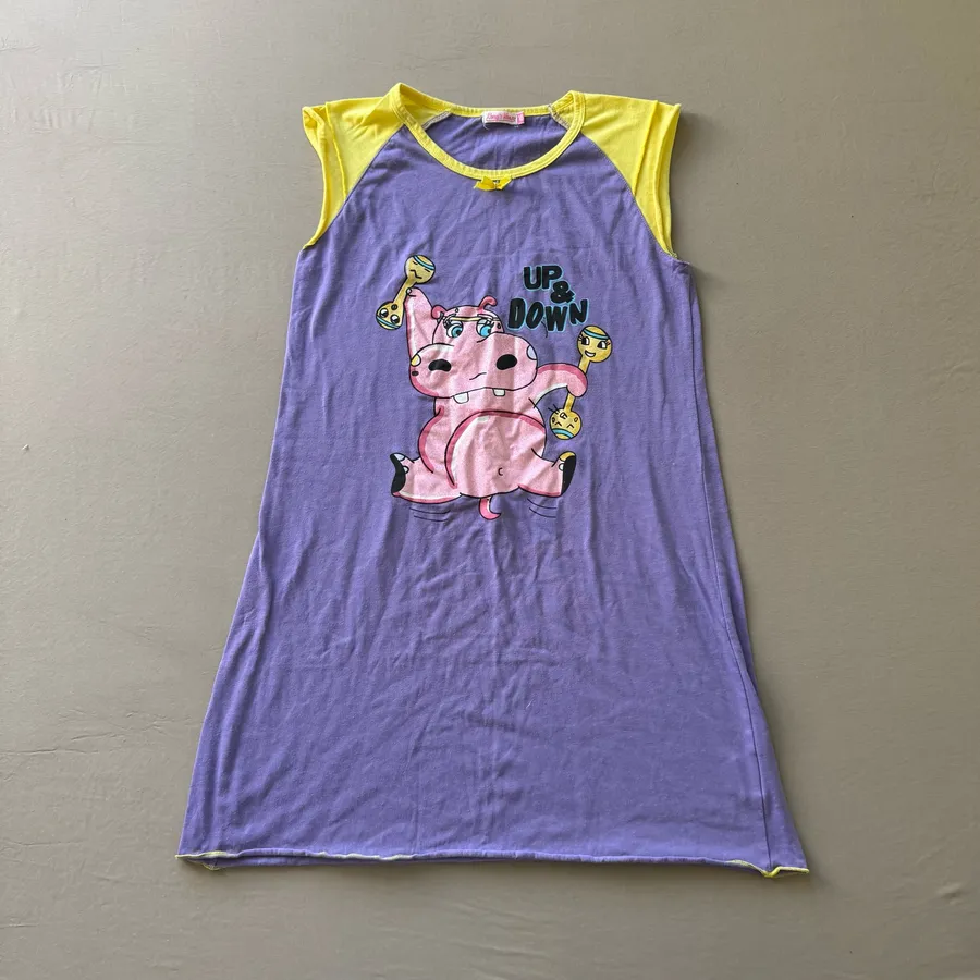 Rony’s Weerz Y2K Workout Hippo Nightgown Purple Size XXS