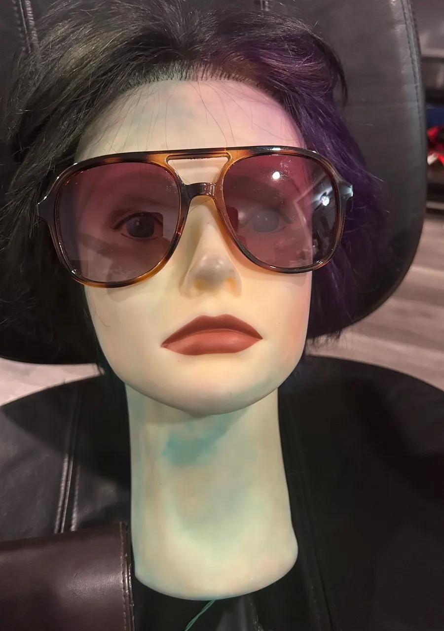 Anne Klein Tortoiseshell Frame Sunglasses with Brown Gradient Lenses
