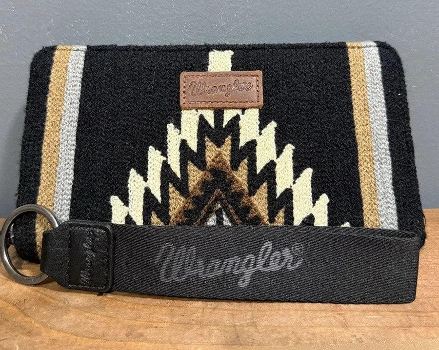 Southwestern Knitted Wallet Wristlet