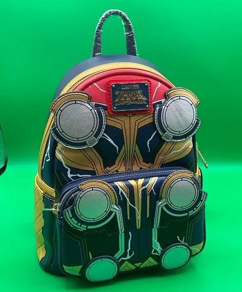 NWT Loungefly Marvel Thor Love and Thunder Mini Backpack Glow in the Dark Bag