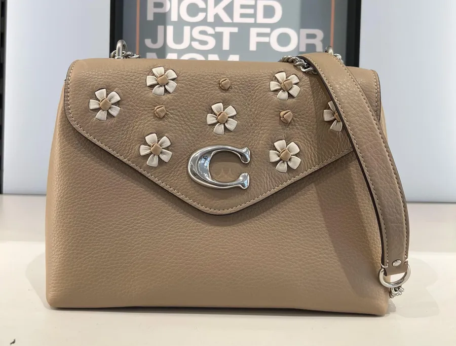coach Tammie Shoulder Bag With Floral Whipstitch ca146