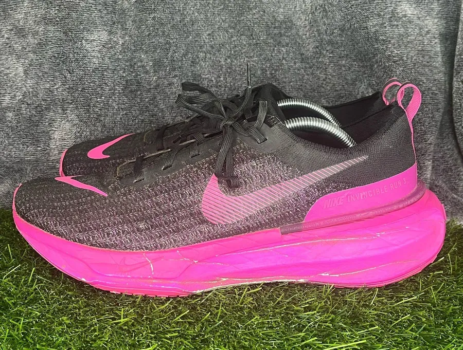 Nike ZoomX Invincible Run 3 Men’s Running Shoes US 12 Black Pink DR2615-006