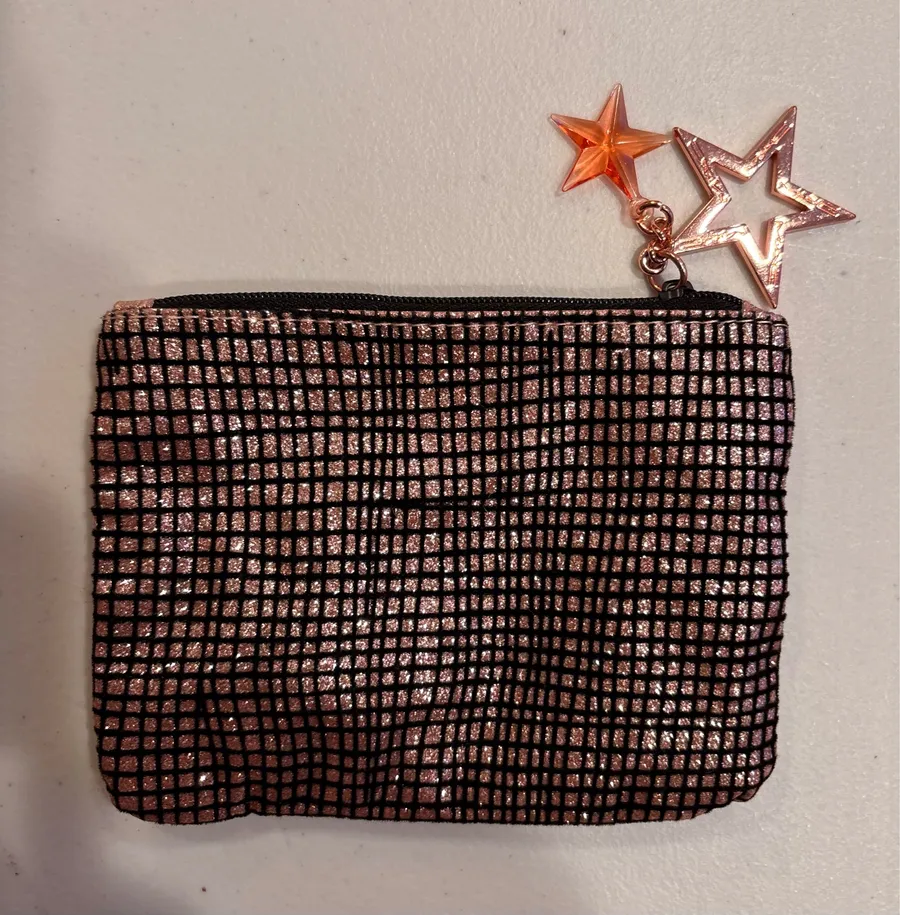 M.A.C. Cosmetics | shimmery star makeup bag Pink