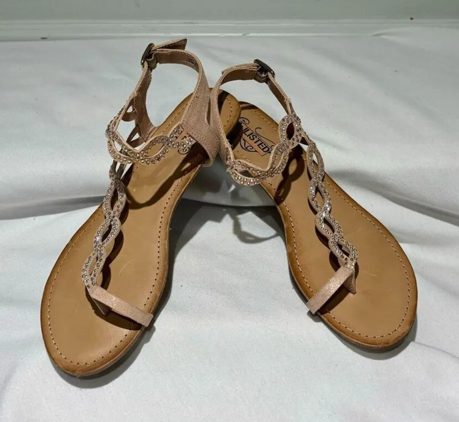Unlisted by Kenneth Cole Embellished Wedge Sandals Size 7