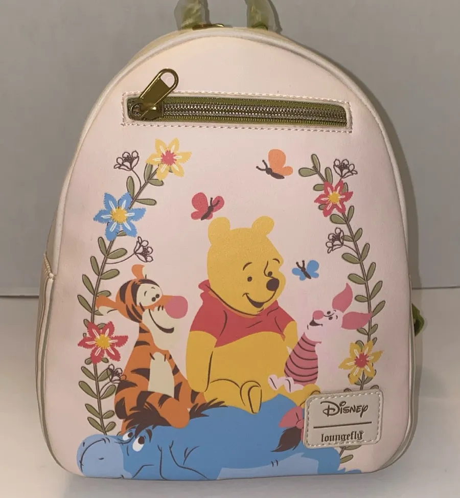 LOUNGEFLY DISNEY WINNIE THE POOH FLOWERS MINI BACKPACK