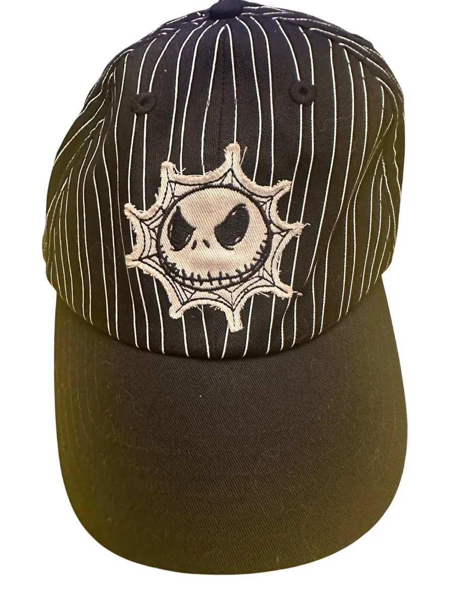 Disney Parks Adult Nightmare Before Christmas Jack Skellington Baseball Cap Hat