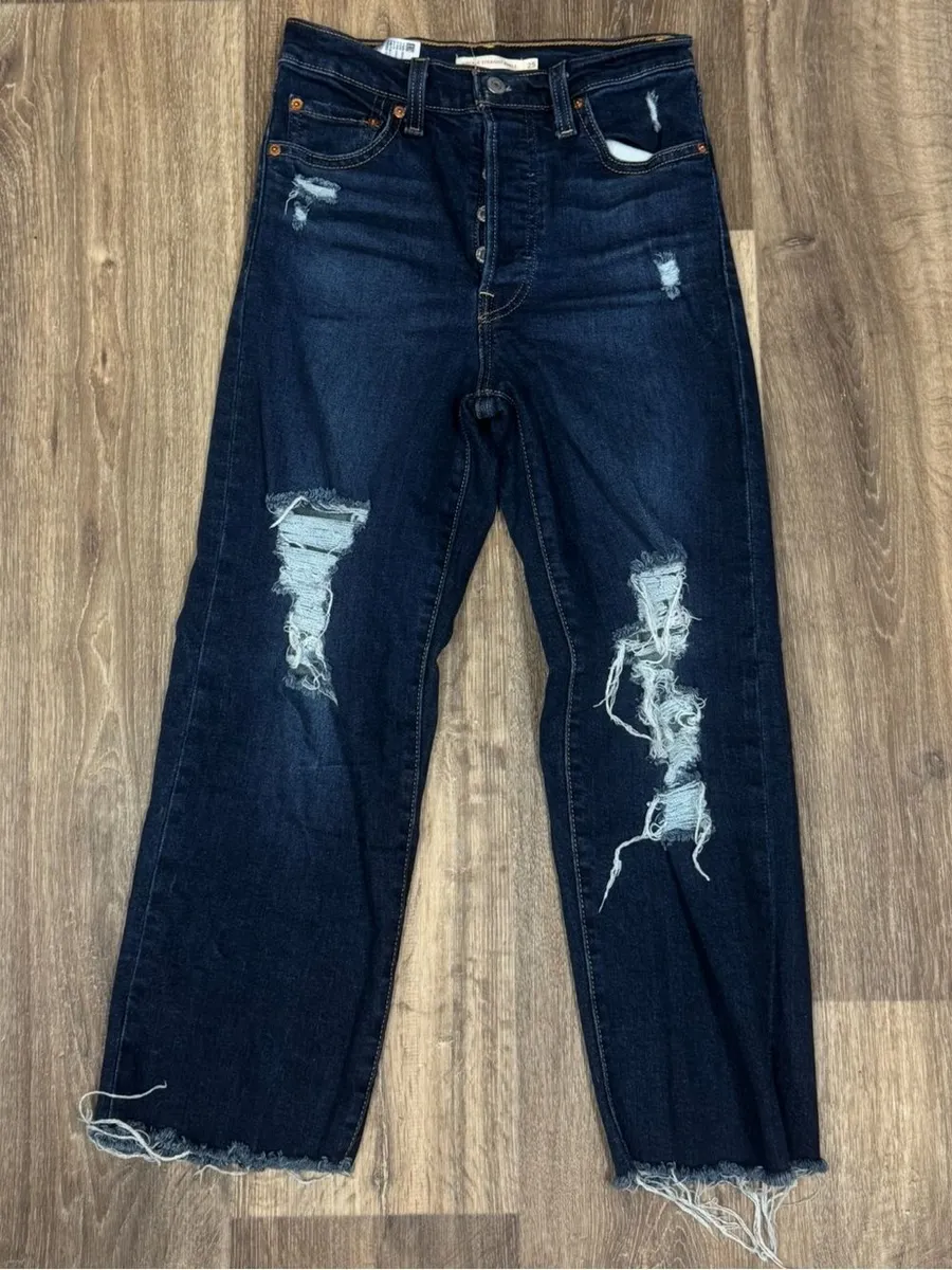 Levi Strauss Ribcage Straight Ankle Jeans Women’s 25