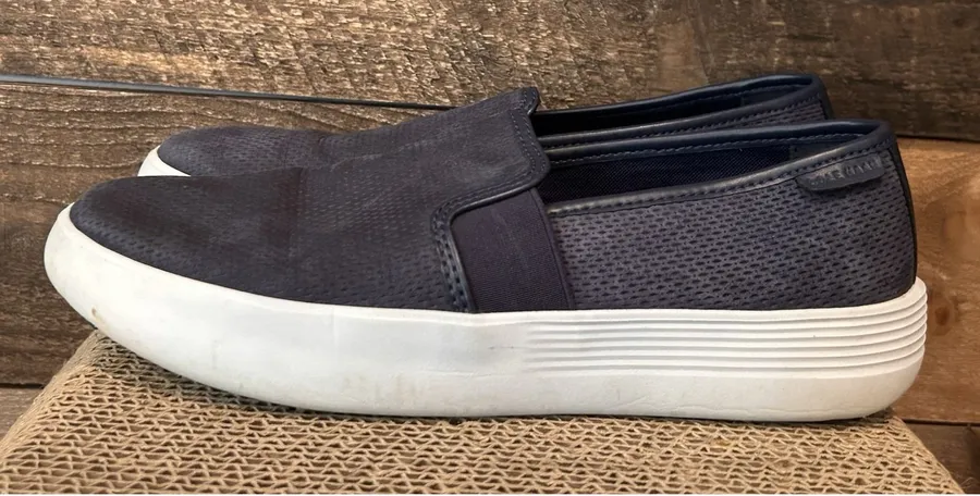 Cole Haan Grand.OS Blue Slip On Flats Lightweight Shoes Women's Size 10 B