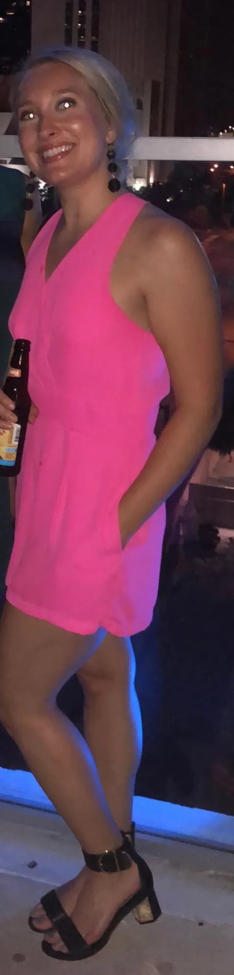 Hot Pink Romper Size M