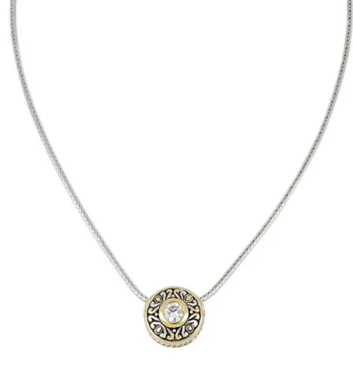 John Mederios Antiqua Sliding Circle Pendant