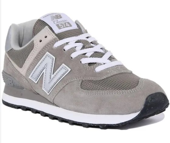 New Balance Classic 574 suede sneakers. Women’s size 8. Gray