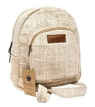 Core Hemp Handmade Natural Pure Hemp Lightweight Mini Backpack