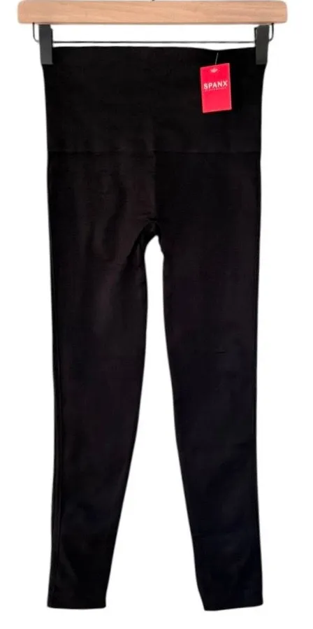 NWT Spanx Women’s Look At Me Now Seamless Leggings Shapewear Black Size Medium