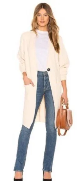 NWOT. Free People Ivory Irreplaceable Cardigan