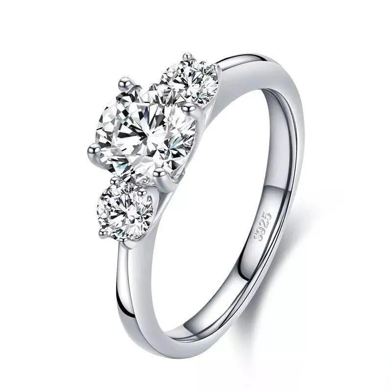 SIZE 7 925 Classic CZ Engagement Wedding Ring