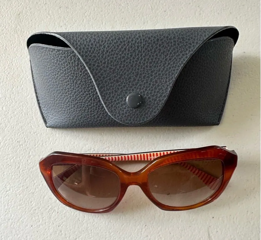 Ralph By Ralph Lauren RA 5255 Red Havana Oversized Square Frames Sunglasses