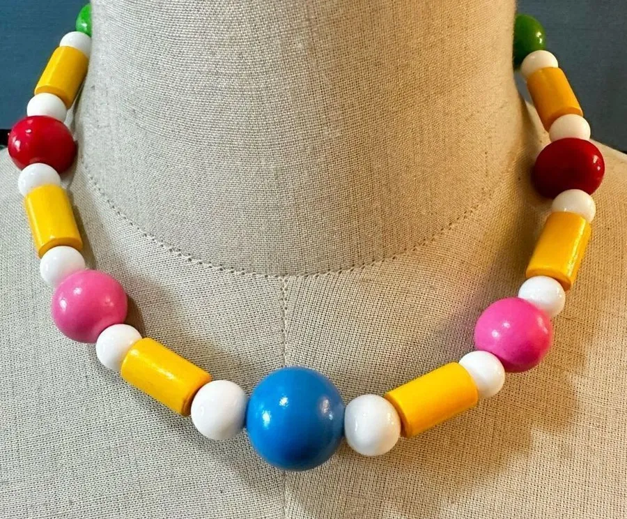 Colorful beaded necklace