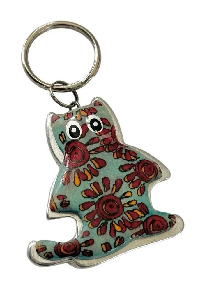 Acrylic cat keychain