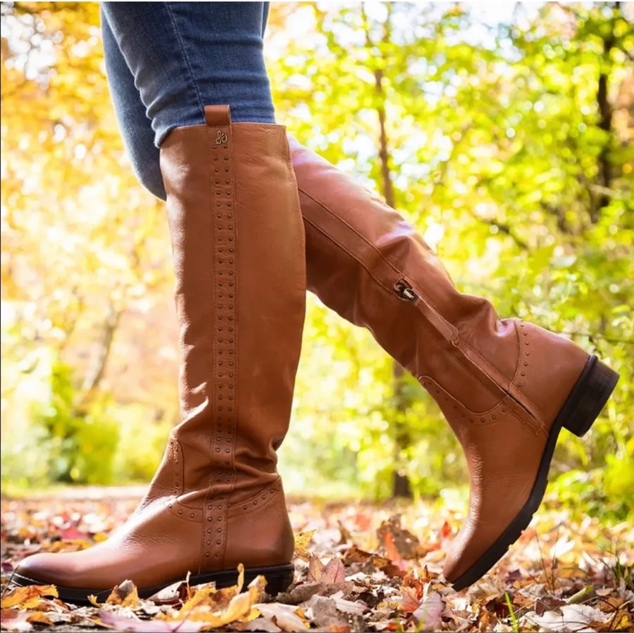 Sam Edelman Prina Riding Boot whiskey 6.5 NEW $150
