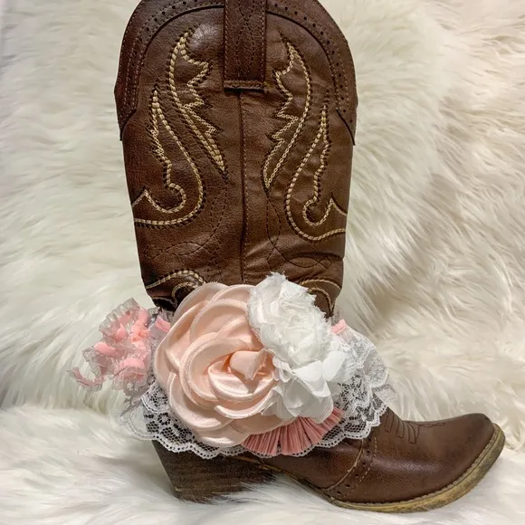 Boot Bands/Cuffs White