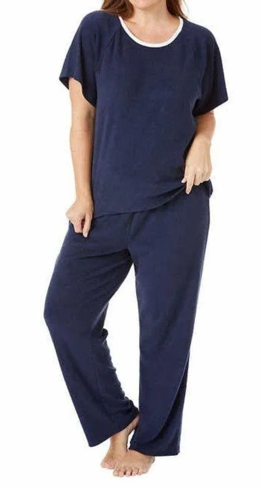 Lucky Brand Ladies' 4-piece Terry Pajama Set Size L