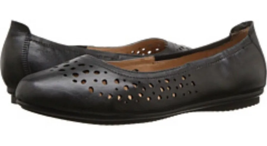 Josef Seibel Pippa Ballet Flat Womens Shoes Size EU 38 US 7.5 Die Cut Black!! Black