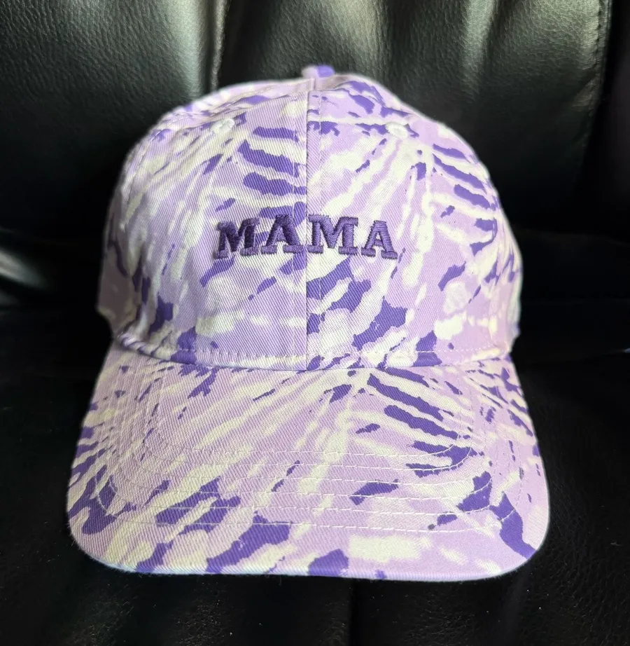 Magellan Outdoors MAMA Women's Seersucker Snapback Hat Cap OSFM Purple/Lavender