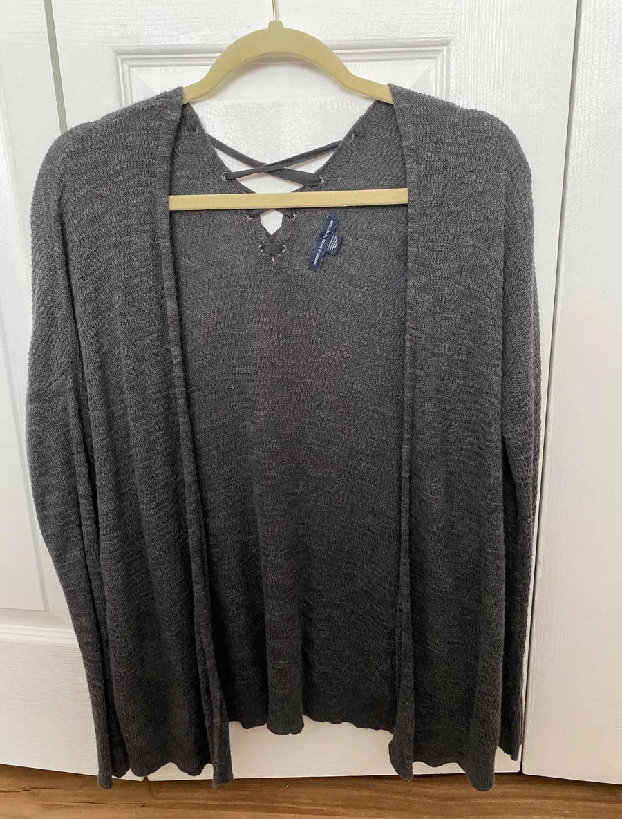 American Eagle Dark Grey Cardigan
