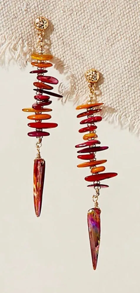 Free People ARIANA OST Sira Dangle Earrings NWT Boho