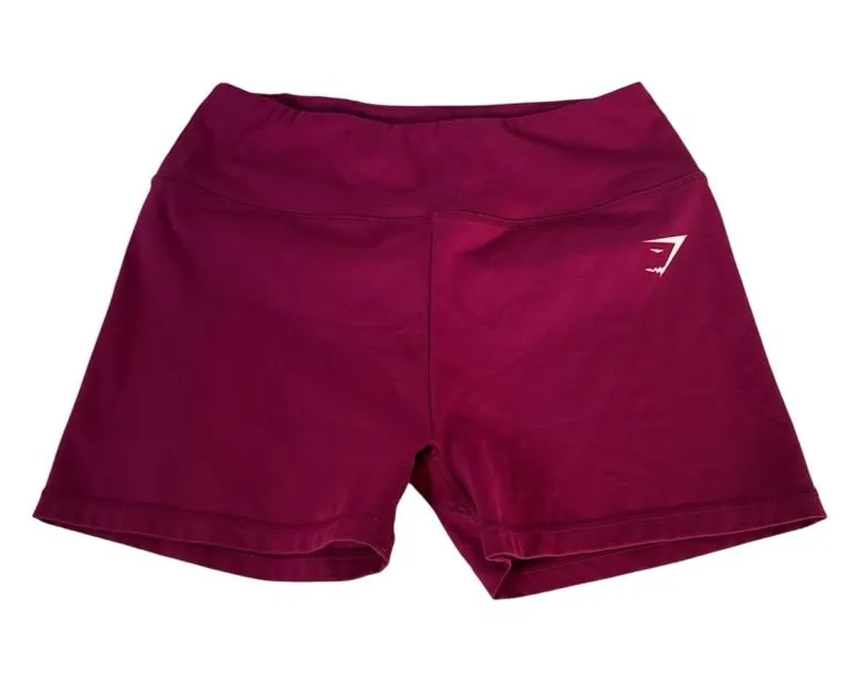 Gymshark Plum High-Rise Training Bike Shorts EUC