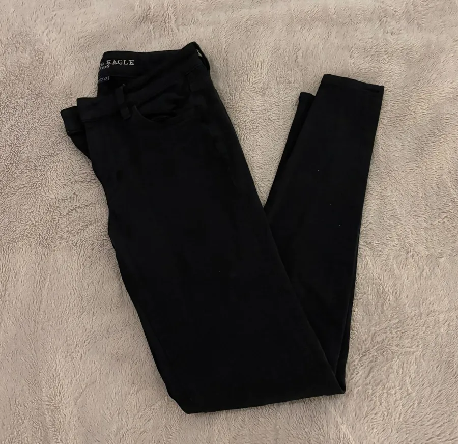 Black Hi-Rise Jegging by Outfitters