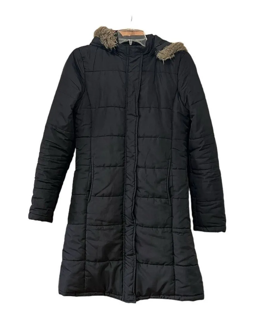 dELiA's Black Puffer Jacket Women's Size Small