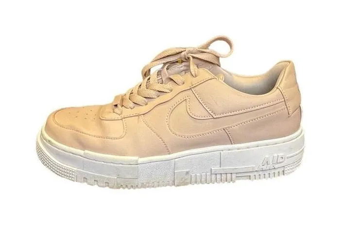 Nike Women's Size 10 Air Force 1 Pixel Particle Beige CK6649-200 Fast Ship
