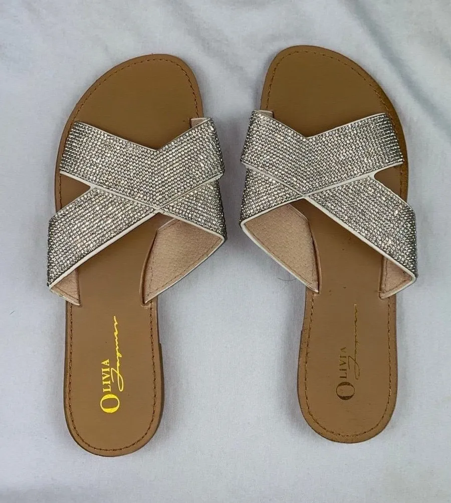 Sandals Gold Size 9