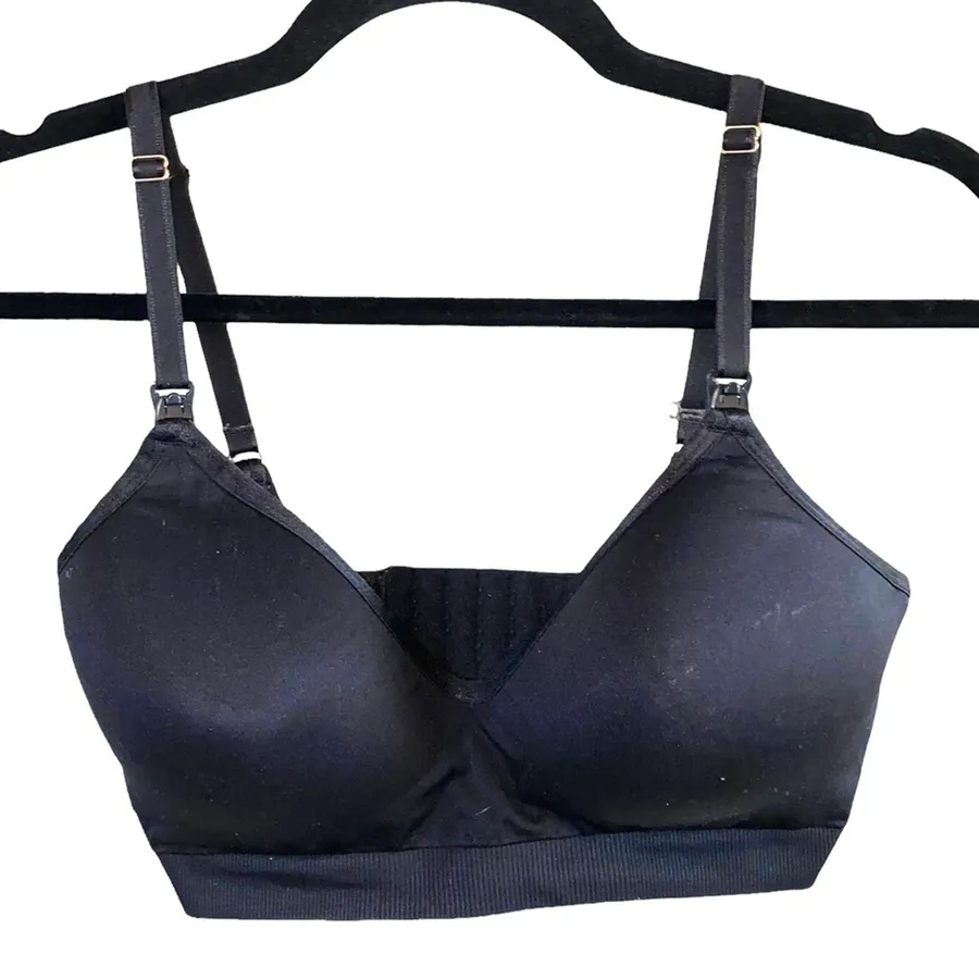 A Pea in the Pod Nursing Bra Wireless Supportive Maternity Small