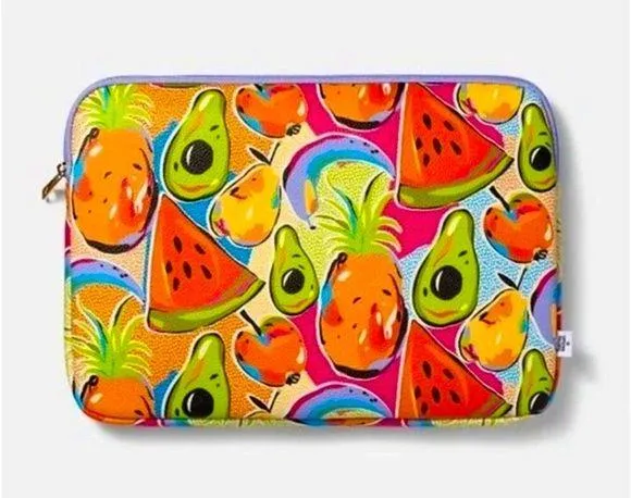 Tabitha Brown Target Tech Sleeve Laptop Case Fruit Colorful Print New size large
