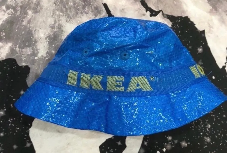IKEA Blue Knorva Weather Style Bucket Hat
