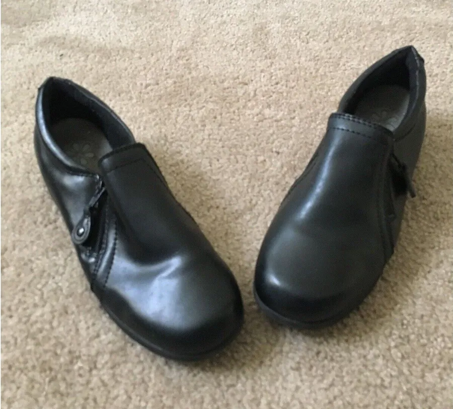 Dr. Scholl's Adult Unisex Comfort Leather Shoes Size 10 Black