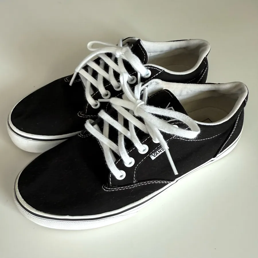 Vans Atwood low top black canvas sneakers