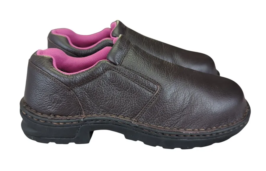 Wolverine Bailey Slip On Brown Leather Boots Shoes Womens 8.5W Wide Work
W10192