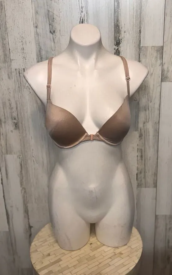 Victoria’s Secret Lightly Lined Push-Up Bra – Nude Beige – Estimated 34C