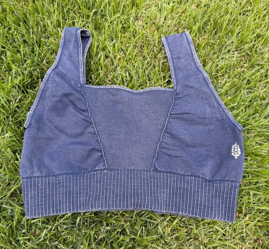 FP Movement by Free People Navy Blue Seamless Sports Bra