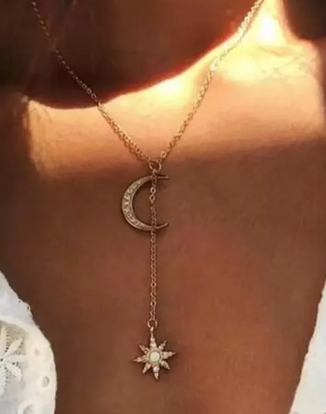 Sun Moon Gold Choker Y