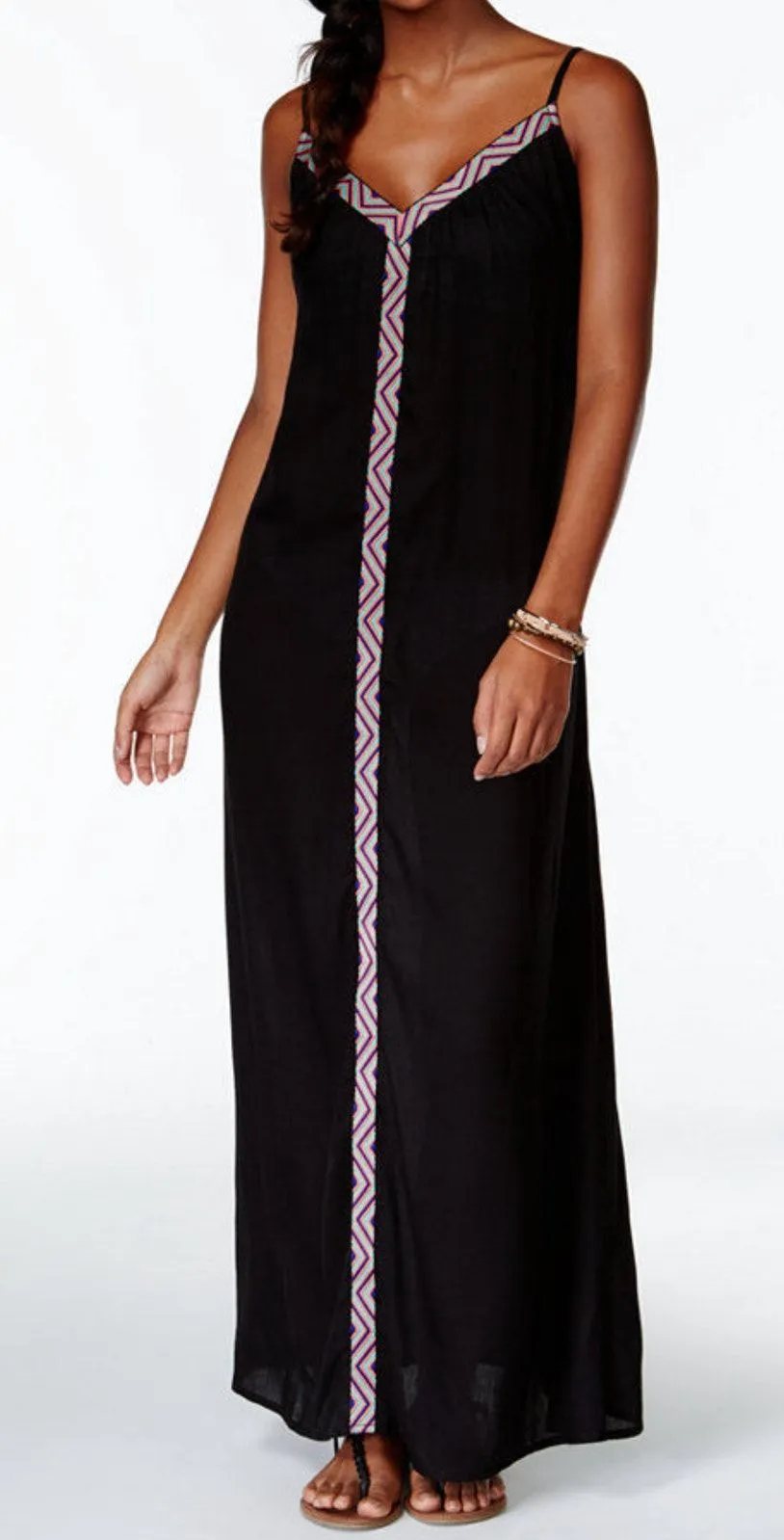 Raviya Sleeveless Spaghetti Strap V