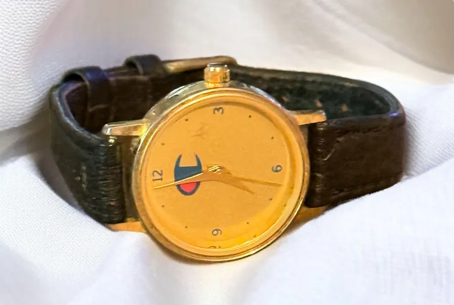 Vintage Champion leather band watch